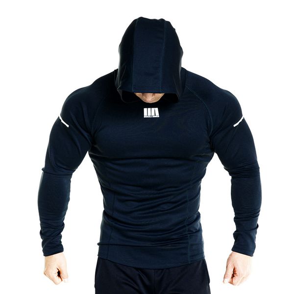 running jacket men fitness hooded long sleeve men gym training sweatshirts tight hoodies bodybuilding men's sportswear, Black;red
running jacket men fitness hooded long sleeve men gym training sweatshirts tight hoodies bodybuilding men's sportswear, Black;red
