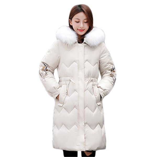 women's down & parkas winter coat women white m-3xl plus size embroidery 20 korean fashion slim fur collar hooded warmth cotton jackets, Black
women's down & parkas winter coat women white m-3xl plus size embroidery 20 korean fashion slim fur collar hooded warmth cotton jackets, Black