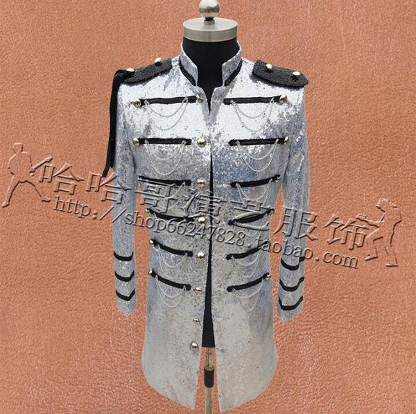 multi-breasted clothes men sequins suits designs stage costumes for singers jacket mens blazers dance star style black silver, White;black
multi-breasted clothes men sequins suits designs stage costumes for singers jacket mens blazers dance star style black silver, White;black
