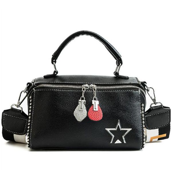asds-плечевые сумки мода заклепки широкий ремень boston bag лоскутная crossbody сумки для женщин totes 
asds-плечевые сумки мода заклепки широкий ремень boston bag лоскутная crossbody сумки для женщин totes
