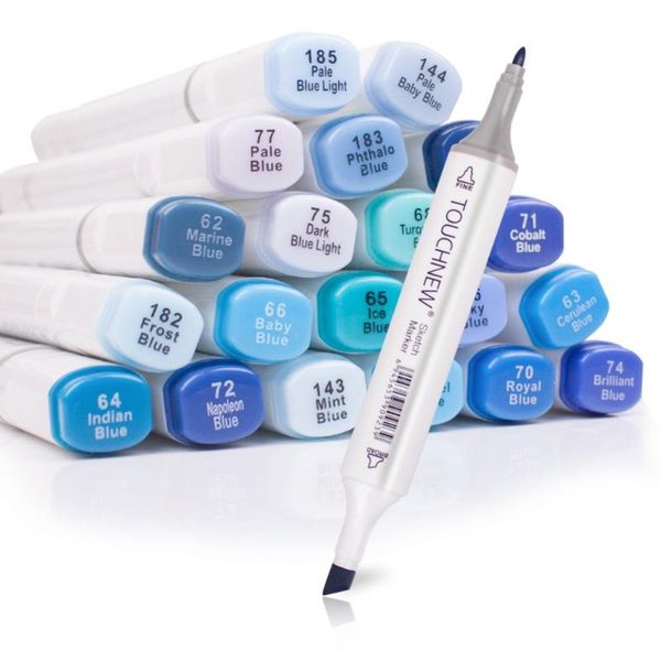dual tip ocean sky art markers set- permanent sketch drawing pens for adults & kids designing, manga, alcohol markers art set
dual tip ocean sky art markers set- permanent sketch drawing pens for adults & kids designing, manga, alcohol markers art set