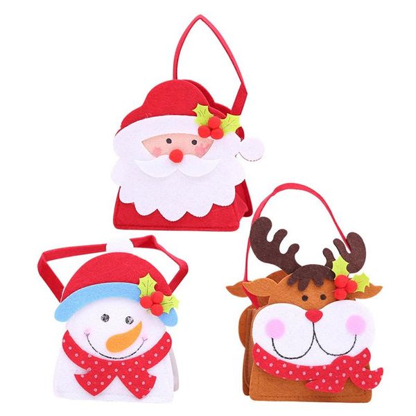 3pc christmas felt cloth sweets bag portable cartoon old man, snowman and elk pattern handbags gift bags xmas decor
3pc christmas felt cloth sweets bag portable cartoon old man, snowman and elk pattern handbags gift bags xmas decor