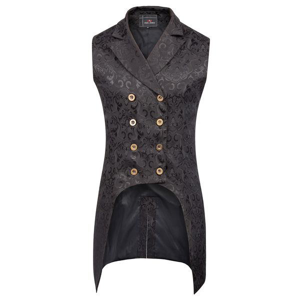 vintage style men's steampunk gothic sleeveless coat lapel collar double-breasted formal party jacquard veat coat, Black;brown
vintage style men's steampunk gothic sleeveless coat lapel collar double-breasted formal party jacquard veat coat, Black;brown
