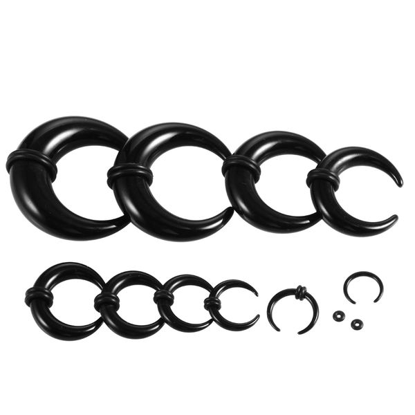 2pcs/lot acrylic c sahpe buffalo ear pincher septum rings piercing black ear taper stretcher with o-rings jewelry 1.6mm-14mm, Slivery;golden
2pcs/lot acrylic c sahpe buffalo ear pincher septum rings piercing black ear taper stretcher with o-rings jewelry 1.6mm-14mm, Slivery;golden