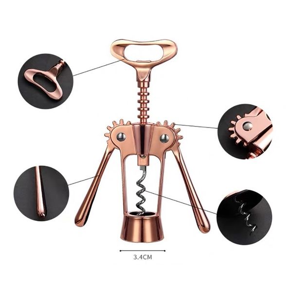 rose gold wing corkscrew wine opener manual wine bottle opener beer bottle openers restaurant kitchen accessories
rose gold wing corkscrew wine opener manual wine bottle opener beer bottle openers restaurant kitchen accessories
