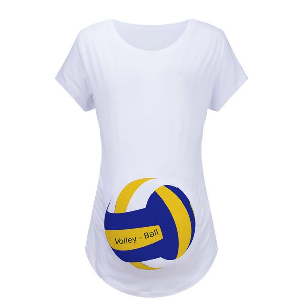 volleyball on print maternity shirt pregnant premama clothes pregnancy t shirt mom to be vetement grossesse roupa gestante, White
volleyball on print maternity shirt pregnant premama clothes pregnancy t shirt mom to be vetement grossesse roupa gestante, White