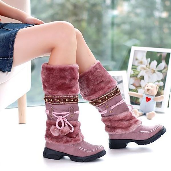 warm boots thick bottom thermal fuzz ball side lace-up casual boots women's purple black beige brown large size 40-43
warm boots thick bottom thermal fuzz ball side lace-up casual boots women's purple black beige brown large size 40-43