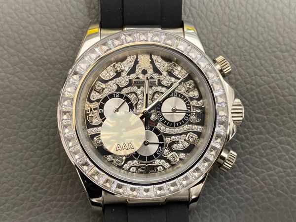 super watches 066 montre de luxe 43mm 2813 mechanical movement stainless steel case leopard grain diamond watches, Slivery;brown
super watches 066 montre de luxe 43mm 2813 mechanical movement stainless steel case leopard grain diamond watches, Slivery;brown