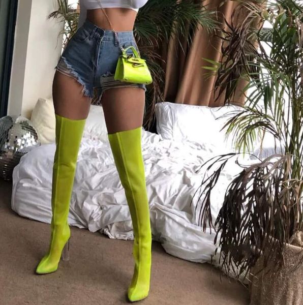 sexyt night club transparent mesh knee boots for women plus size 34-48 women designer boots fashion party boots women, Black
sexyt night club transparent mesh knee boots for women plus size 34-48 women designer boots fashion party boots women, Black