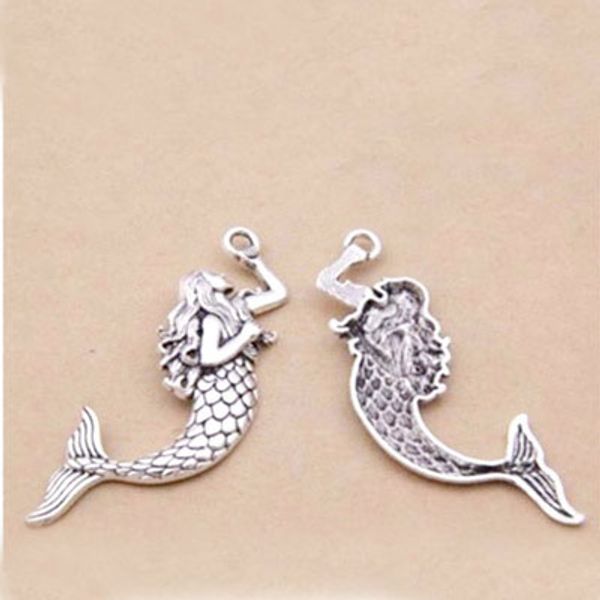 2 pieces/lot 42mm*76mm antique silver or antique bronze color big size mermaid charms pendant for jewelry making jewelry making, Bronze;silver
2 pieces/lot 42mm*76mm antique silver or antique bronze color big size mermaid charms pendant for jewelry making jewelry making, Bronze;silver