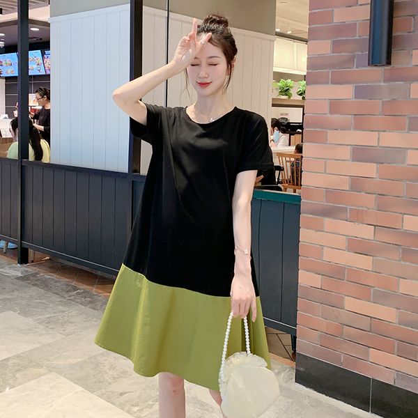 maternity summer fashion dress green ruffles patchwork black loose casual pregnancy dress plus size pregnant woman mermaid, White
maternity summer fashion dress green ruffles patchwork black loose casual pregnancy dress plus size pregnant woman mermaid, White