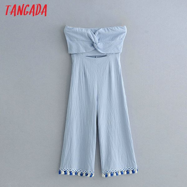 tangada woman hollow out wide leg pants jumpsuit strapless cropped blue tassels jumpsuits female holiday brand rompers zl52, Black;white
tangada woman hollow out wide leg pants jumpsuit strapless cropped blue tassels jumpsuits female holiday brand rompers zl52, Black;white