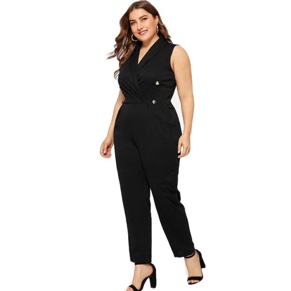 sleeveless jumpsuit women long romper summer office lady fashion jumpsuits overalls deep v neck women elegant work playsuit, Black;white
sleeveless jumpsuit women long romper summer office lady fashion jumpsuits overalls deep v neck women elegant work playsuit, Black;white