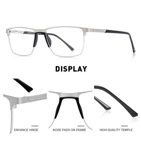 wholesale-merry's men titanium alloy glasses frame male fashsquare ultralight eye prescription eyeglasses s2001, Black
wholesale-merry's men titanium alloy glasses frame male fashsquare ultralight eye prescription eyeglasses s2001, Black