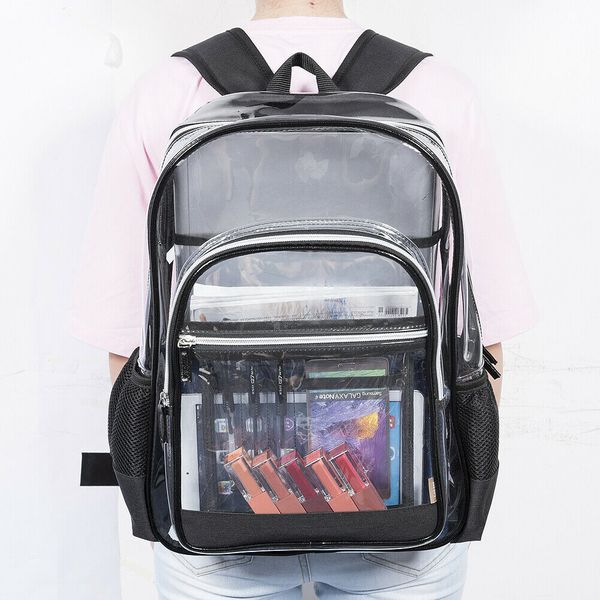 women men casual backpacks transparent clear backpack school backpack pvc travel student bags gift
women men casual backpacks transparent clear backpack school backpack pvc travel student bags gift