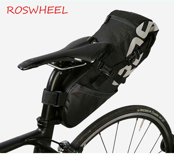 roswheel 131414 bicycle seatpost bag bike saddle seat storage pannier cycling mtb road rear pack water tight extendable 8l 10l high quality
roswheel 131414 bicycle seatpost bag bike saddle seat storage pannier cycling mtb road rear pack water tight extendable 8l 10l high quality