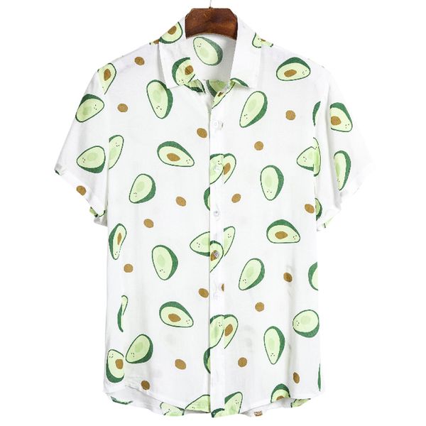 summer avocado print men shirt turn-down collar short sleeve casual beach hawaiian shirts men streetwear clothing y2091, White;black
summer avocado print men shirt turn-down collar short sleeve casual beach hawaiian shirts men streetwear clothing y2091, White;black