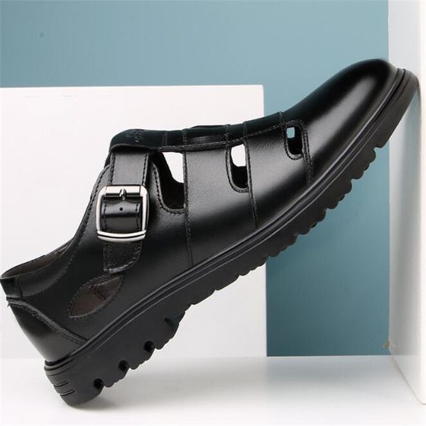 new men's sandals fashion buckle light and comfortable non-slip wear-resistant casual walking shoes men's insole, Black
new men's sandals fashion buckle light and comfortable non-slip wear-resistant casual walking shoes men's insole, Black
