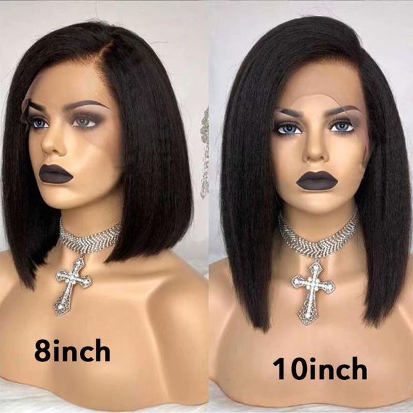 150% yaki straight bob lace front wigs brazilian remy hair pre plucked 13x6 lace front human hair wigs for women bleached knots, Black;brown
150% yaki straight bob lace front wigs brazilian remy hair pre plucked 13x6 lace front human hair wigs for women bleached knots, Black;brown
