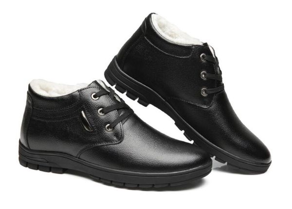 super warm winter ankle men snow boots genuine leather boots man safety shoes men military fur boots men botte hombre, Black
super warm winter ankle men snow boots genuine leather boots man safety shoes men military fur boots men botte hombre, Black