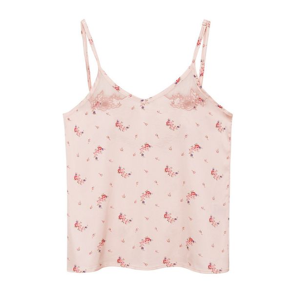 2020 women pink satin camis lace embrodiery summer sleeveless flower print sweet ladies, White
2020 women pink satin camis lace embrodiery summer sleeveless flower print sweet ladies, White