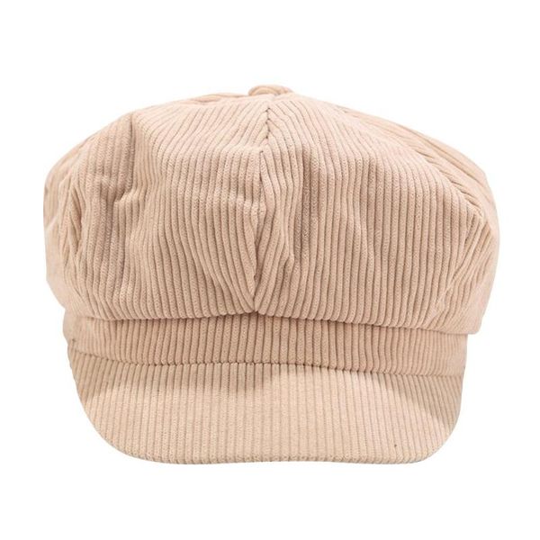 autumn winter women octagonal hats solid color corduroy literary painter cap elegant warp knitting apparel accessories, Blue;gray
autumn winter women octagonal hats solid color corduroy literary painter cap elegant warp knitting apparel accessories, Blue;gray