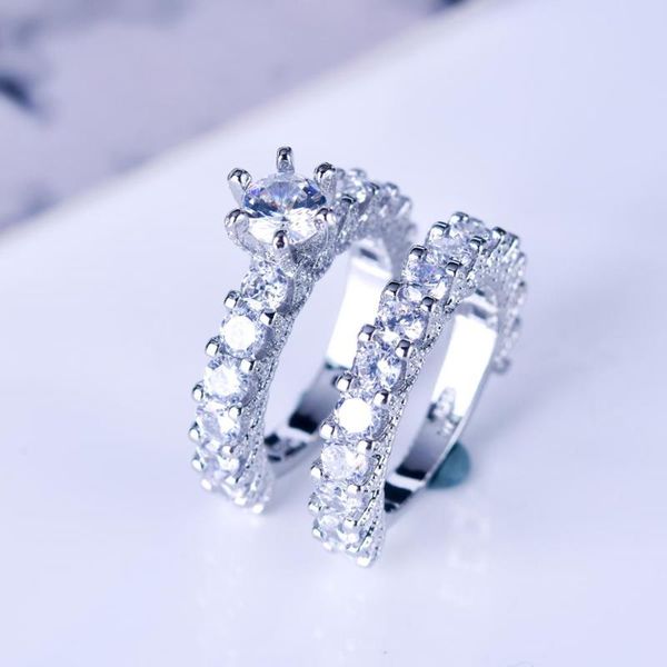 crystal female big zircon stone ring set fashion silver bridal wedding rings for women promise love engagement ring, Slivery;golden
crystal female big zircon stone ring set fashion silver bridal wedding rings for women promise love engagement ring, Slivery;golden