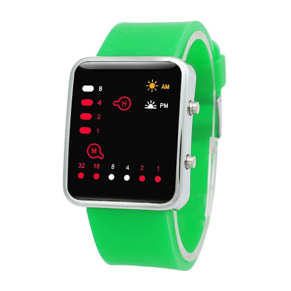 new fashion male and female couple watches simple digital led sports leisure fitness electronic automatic clock silicone h5, Slivery;brown
new fashion male and female couple watches simple digital led sports leisure fitness electronic automatic clock silicone h5, Slivery;brown