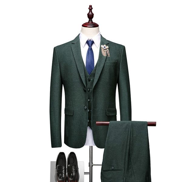 men's suit three-piece suit (jacket + pants + vest) men's fashion new wedding banquet formal quality, White;black
men's suit three-piece suit (jacket + pants + vest) men's fashion new wedding banquet formal quality, White;black