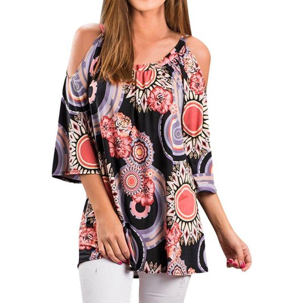 korean style women's chiffon blouse floral print plus size 3/4 sleeve shirt cold shoulder loose women blouses ropa de mujer, White
korean style women's chiffon blouse floral print plus size 3/4 sleeve shirt cold shoulder loose women blouses ropa de mujer, White