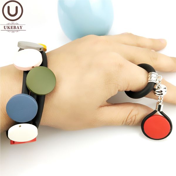 ukebay new multicolor wood bracelets women charm bracelet rubber rope chains handmade bangles strange bohemia jewelry, Black
ukebay new multicolor wood bracelets women charm bracelet rubber rope chains handmade bangles strange bohemia jewelry, Black