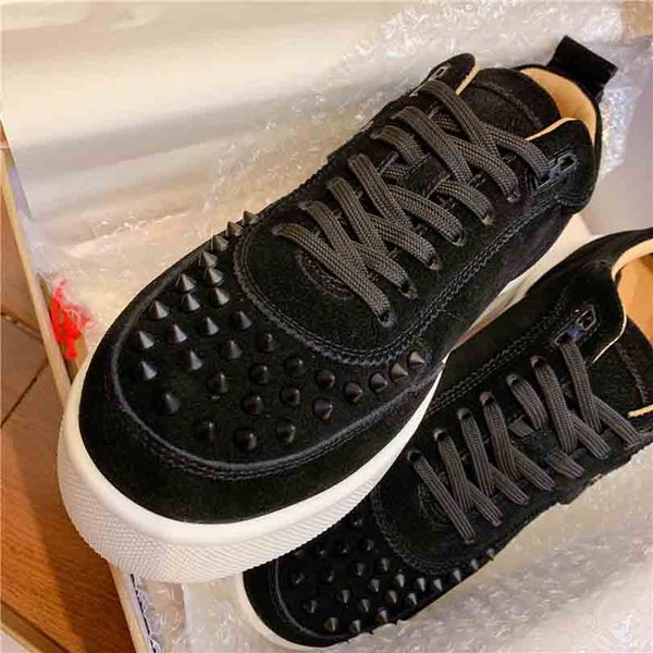 2021s Low Sneaker xasual shoe Spiked Bottom Red Soles Happyrui Studded Spikes fashion Men's Genuine Leather Sequins Junior Walking plat, Black
2021s Low Sneaker xasual shoe Spiked Bottom Red Soles Happyrui Studded Spikes fashion Men's Genuine Leather Sequins Junior Walking plat, Black