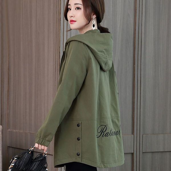 2020 spring women coat hat trench for women loose hoodies windbreaker, Tan;black
2020 spring women coat hat trench for women loose hoodies windbreaker, Tan;black