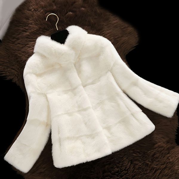 new arrival women winter short hair faux fur coat long sleeve solid color blue white pink plus 2xl ladies outerwear, Black
new arrival women winter short hair faux fur coat long sleeve solid color blue white pink plus 2xl ladies outerwear, Black