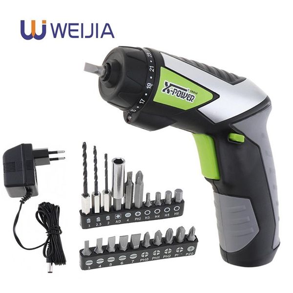 4.8v cordless electric screwdriver mini electric drill home set eu plug multi-function portable led working light with 20 pcs
4.8v cordless electric screwdriver mini electric drill home set eu plug multi-function portable led working light with 20 pcs