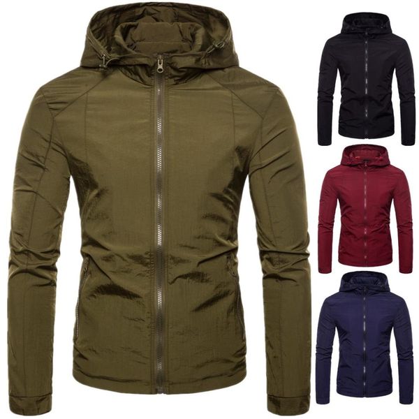 2019 spring autumn and winter four colors s-xxl sizes for choice men's jacket solid color hooded jacket mens jackets, Black;brown
2019 spring autumn and winter four colors s-xxl sizes for choice men's jacket solid color hooded jacket mens jackets, Black;brown
