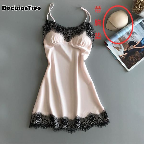 2019 women lingerie silk nightgown dress lace sleepwear nighty with false satin homewear silk sleepwear nightwear, Black;red
2019 women lingerie silk nightgown dress lace sleepwear nighty with false satin homewear silk sleepwear nightwear, Black;red