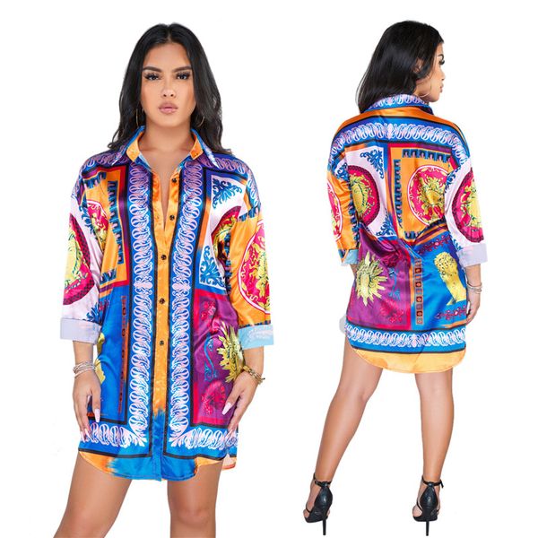fashion womens multi floral print shirts designer contrast color blouses casual long sleeved lapel neck shirts womens, White
fashion womens multi floral print shirts designer contrast color blouses casual long sleeved lapel neck shirts womens, White