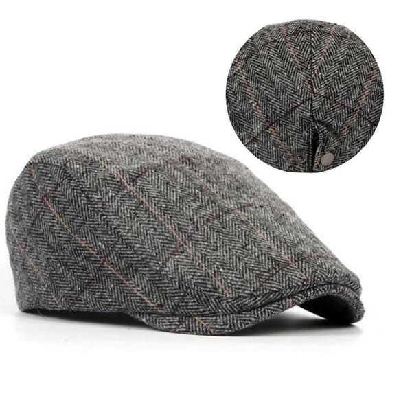 england style mens wool blend ivy cap tweed herringbone visor flat winter warm adjustable hat, Blue;gray
england style mens wool blend ivy cap tweed herringbone visor flat winter warm adjustable hat, Blue;gray