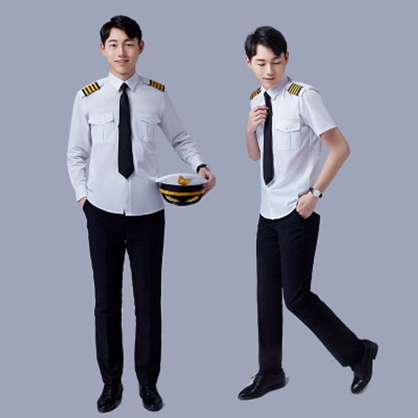 men's slim white long sleeve shirt aviation pilot captain shirt student nightclub show dress security tooling uniform size 36-45, White;black
men's slim white long sleeve shirt aviation pilot captain shirt student nightclub show dress security tooling uniform size 36-45, White;black