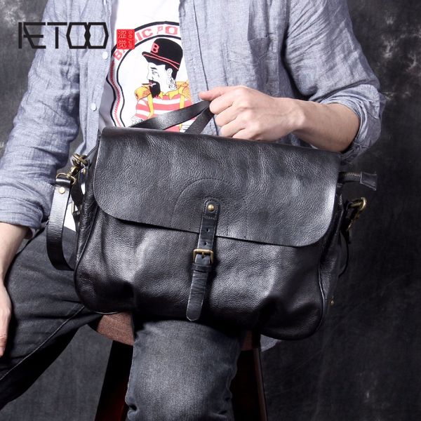 aetoo new retro classic men's postman bag, head-layer cowhide original handmade casual shoulder crossbody bag
aetoo new retro classic men's postman bag, head-layer cowhide original handmade casual shoulder crossbody bag