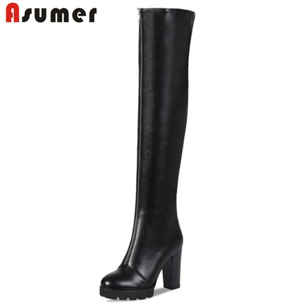 asumer 2020 over the knee boots women zip round toe high heel platform boots autumn winter slim party prom shoes woman, Black
asumer 2020 over the knee boots women zip round toe high heel platform boots autumn winter slim party prom shoes woman, Black