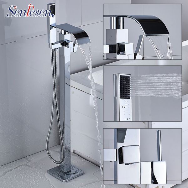 senlesen standing bathroom tub faucet single handle solid brass cold and water mixer tap for bathtub faucets
senlesen standing bathroom tub faucet single handle solid brass cold and water mixer tap for bathtub faucets