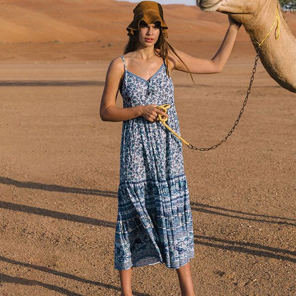 boho casual loose summer dress women floral print strap long dress beach evening party dresses 2020 sundress vestidos, Black;gray
boho casual loose summer dress women floral print strap long dress beach evening party dresses 2020 sundress vestidos, Black;gray