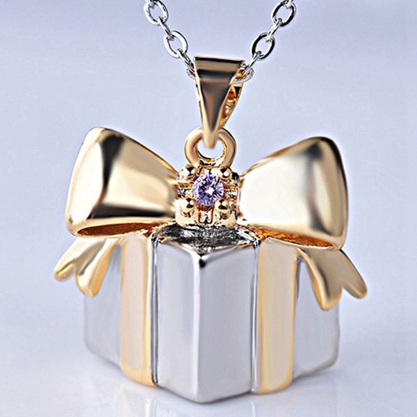 cute christmas gift box pendant necklace jewelry necklace for women pandor neckalce women, Silver
cute christmas gift box pendant necklace jewelry necklace for women pandor neckalce women, Silver