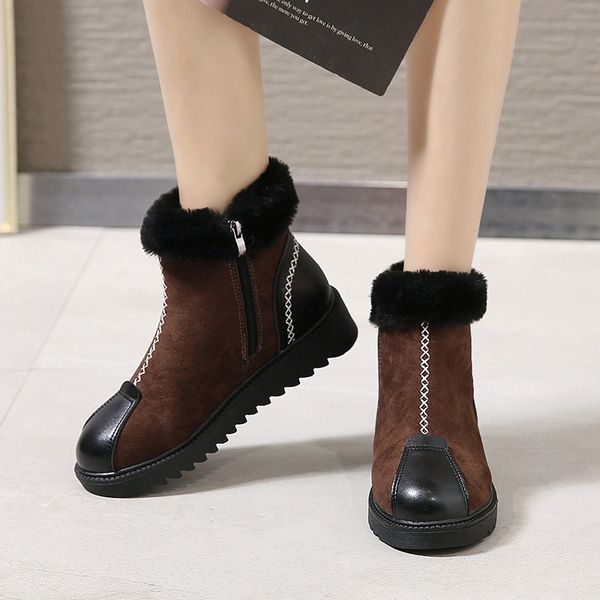 anyiou fashionable korean women's snow boots warm wild winter women's snow shoes winter outdoor boots sneakers, Black
anyiou fashionable korean women's snow boots warm wild winter women's snow shoes winter outdoor boots sneakers, Black