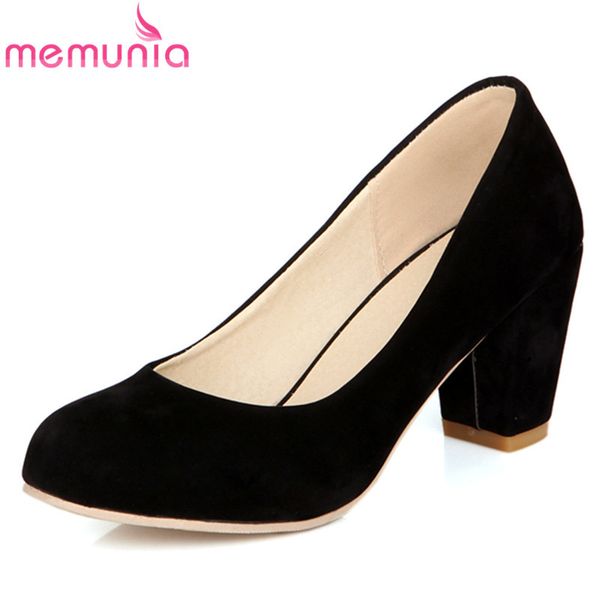 memunia 2019 new arrive women pumps fashion pu nubuck leather round toe shallow spring autumn high heels single shoes, Black
memunia 2019 new arrive women pumps fashion pu nubuck leather round toe shallow spring autumn high heels single shoes, Black