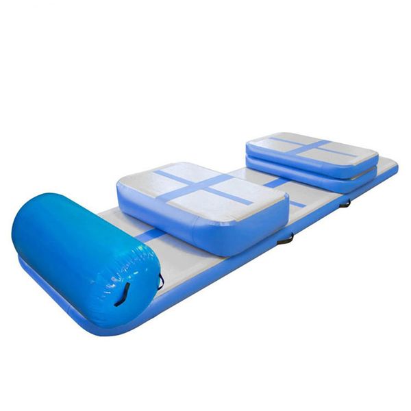 a set (include 6 pieces) color inflatable air track water trampoline airtrack gymnastics air mat with a pump
a set (include 6 pieces) color inflatable air track water trampoline airtrack gymnastics air mat with a pump
