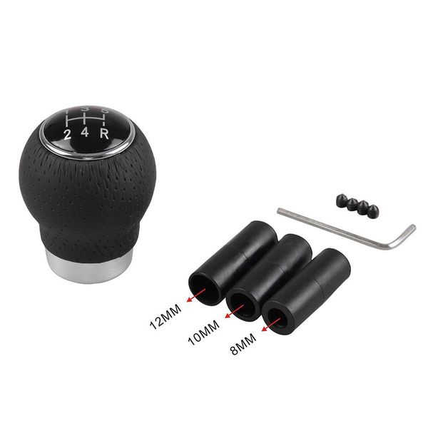 car gear shift knob 5 speed black leather universal aluminum manual car gear shift knob shifter lever automobile accessories
car gear shift knob 5 speed black leather universal aluminum manual car gear shift knob shifter lever automobile accessories