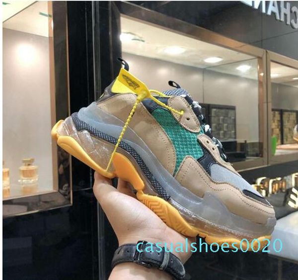 paris 2019 crystal bottom triple-s leisure shoes dad shoes platform triple s sneakers for men women vintage kanye old grandpa trainer c20, Black
paris 2019 crystal bottom triple-s leisure shoes dad shoes platform triple s sneakers for men women vintage kanye old grandpa trainer c20, Black
